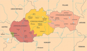  Magnetická mapa Slovenska, detailná, farebná