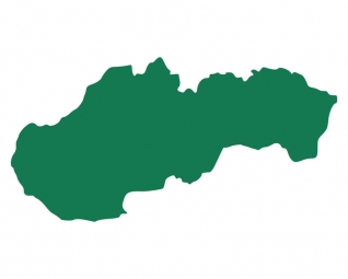  Magnetická mapa Slovenska, ilustrovaná, zelená