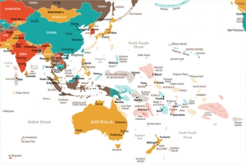  Magnetická mapa, ilustrovaná, farebná