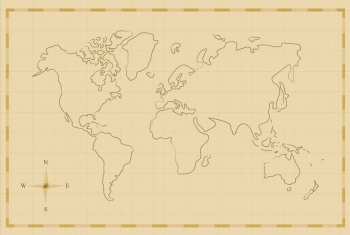  Magnetická mapa sveta, slepá