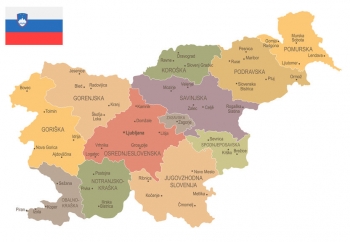  Magnetická mapa, vintage, detailná