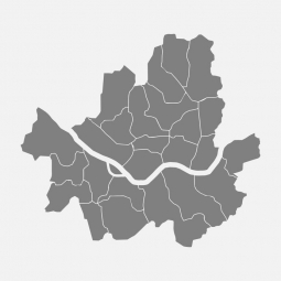  Magnetická mapa Soule, ilustrovaná, šedá